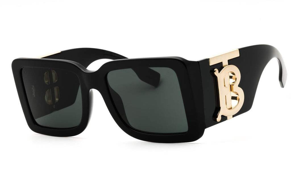 FRONT VIEW OF BURBERRY 0BE4406U IN BLACK DESIGNER SUNGLASSES
