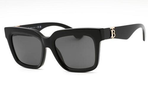 FRONT VIEW OF BURBERRY 0BE4419 IN BLACK DESIGNER SUNGLASSES