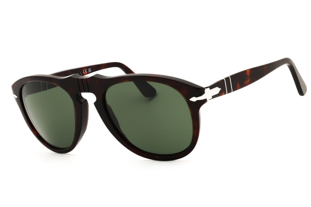 FRONT VIEW OF PERSOL PO0649 IN HAVANA DESIGNER SUNGLASSES