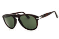 FRONT VIEW OF PERSOL PO0649 IN HAVANA DESIGNER SUNGLASSES