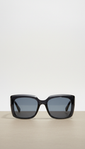 Oversized acetate sunglasses with gradient lens